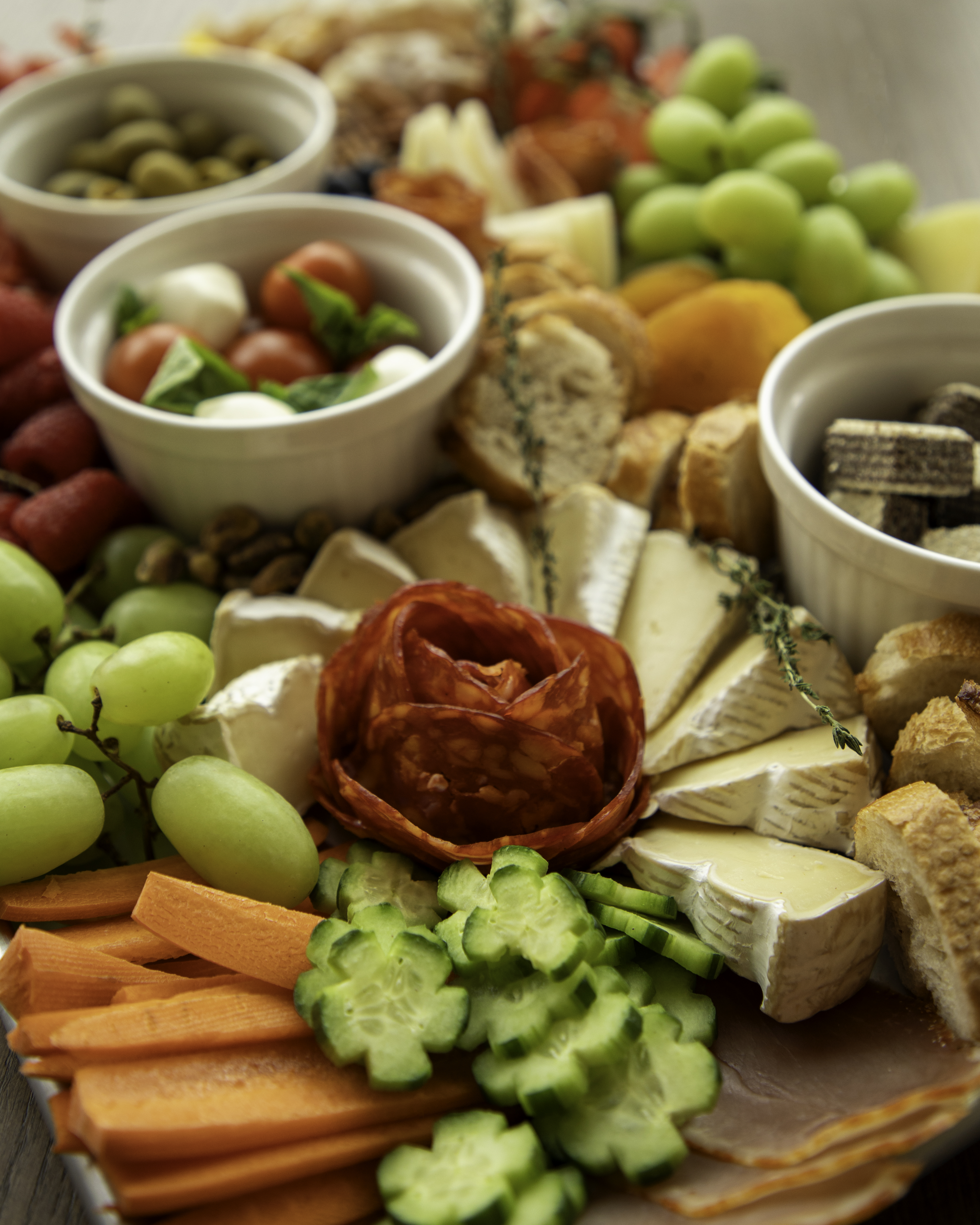 Tabla gourmet de Casa Montbrie